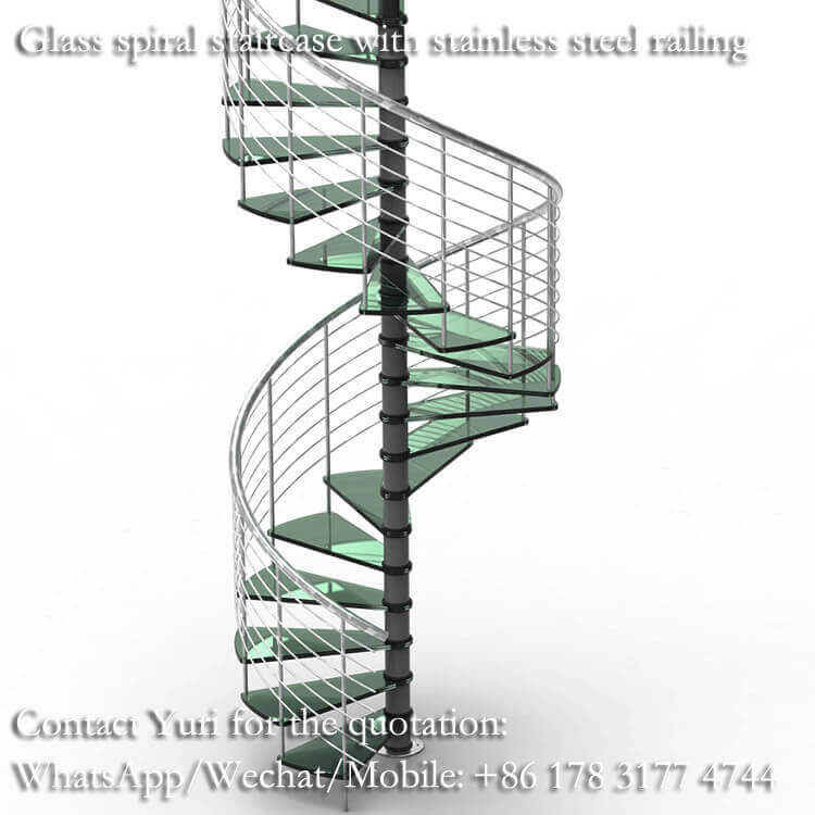 Glass spiral staircase - Image 8