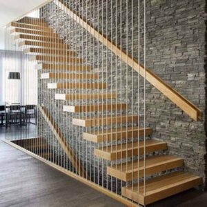 Rope floating staircase